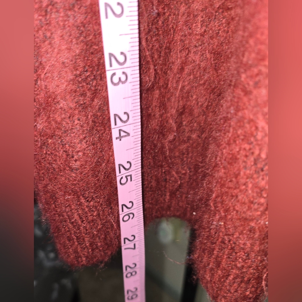 POL Red and Yellow Floral Knit Sweater PTP is 25 (F) - Picture 8 of 11